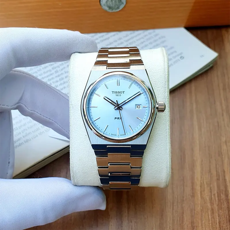 Tissot PRX Swiss Quartz 35mm Light Blue Dial Unisex Watch- T137.210.11.351.00